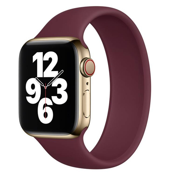 Apple Strap Apple Watch Solo Loop Mgt83Zm/A SE/11/10/9/8/7/6/5/4/3/Ultra 1/2/3 (44/45/46/49mm) Size 8 Plum Original Seal