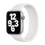 Apple Strap Solo Silicone Strap For Apple Watch SE/11/10/9/8/7/6Ň/5/4/3 (42/41/40/38mm) Size 2 White Original Seal