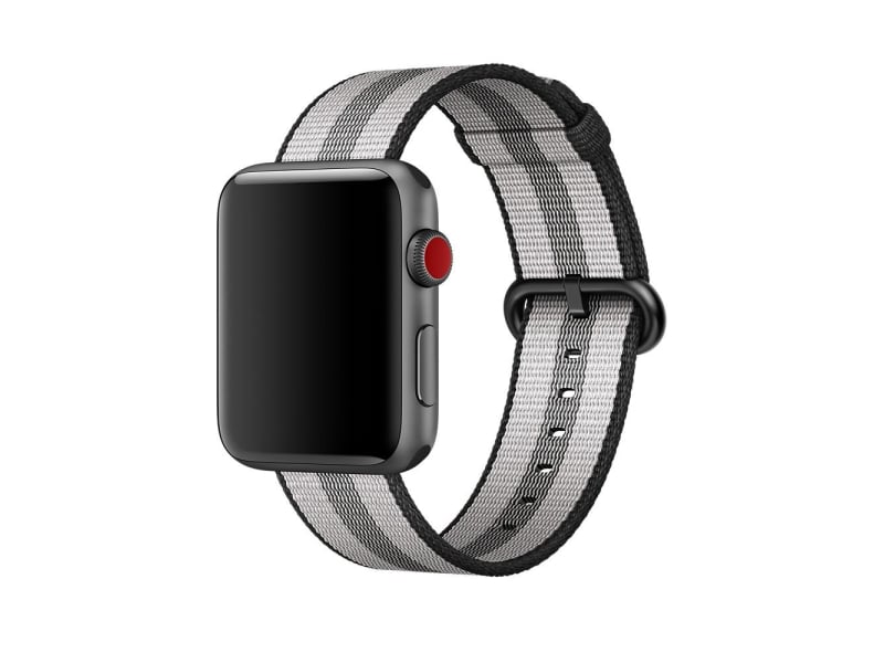 Apple Woven Nylon Apple Watch Mqvr23Zm/A SE/11/10/9/8/7/6/5/4/3 (42/41/40/38mm) Black Original Seal