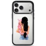 Mother Black Haired With Girl iPhone 17 Pro Tok
