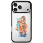 Mother Blonde With Boy iPhone 17 Pro Tok