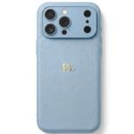BHcase Camera Leather Monogram Baby Blue iPhone 17 Pro Max Tok