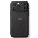 BHcase Camera Leather Monogram Black iPhone 17 Pro Max Tok