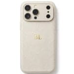 BHcase Camera Leather Monogram Cream iPhone 17 Pro Max Tok