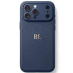 BHcase Camera Leather Monogram Navy Blue iPhone 17 Pro Max Tok