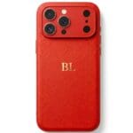 BHcase Camera Leather Monogram Red iPhone 17 Pro Tok