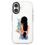 Mother Black Haired With Boy iPhone 16 Tok - Image 2