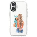 Mother Blonde With Boy iPhone 16 Tok - Image 2