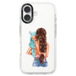 Mother Brunette With Boy iPhone 16 Tok - Image 2