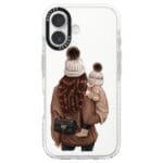 Warm Wishes Mom Brown Hair iPhone 16 Plus Tok - Image 2