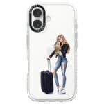 Woman Blonde With Baggage iPhone 16 Tok - Image 2