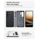 Spigen Nano Pop Mag MagSafe Galaxy S 26 Ultra Black Sesame Tok