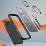 Hybrid Armor X With MagSafe Compatible Stand Black iPhone 17 Pro Tok