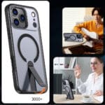 Hybrid Armor X With MagSafe Compatible Stand Black iPhone 17 Pro Tok