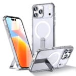 Hybrid Armor X With Stand , Compatible With MagSafe Transparent iPhone 17 Pro Tok
