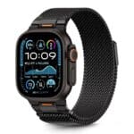 Tech-Protect Milano Vanguard Apple Watch SE / 11 / 10 / 9 / 8 / 7 / 6 / 5 / 4 / 3 / Ultra 1 / 2 / 3 ( 44 / 45 / 46 / 49 mm ) Black Szíj