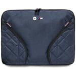 Bag BMW Nylon Pockets & Metal Logo Sleeve 16" Navy