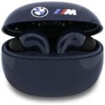 Bluetooth TWS Earphones BMW Printed Logo Navy Blue