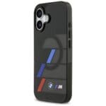 BMW M IML Metal Buttons Tricolor Lines MagSafe Black iPhone 17 Tok