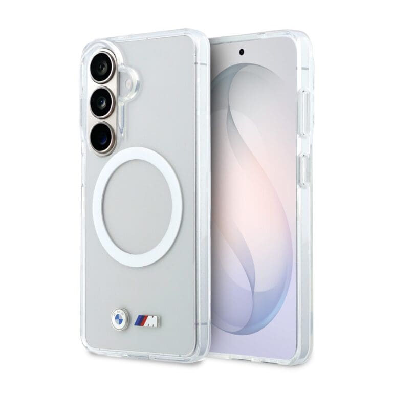 BMW M IML Metal Logo Magnetic Transparent Samsung Galaxy S26 Tok