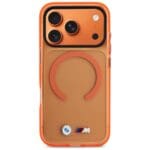 BMW M IML Metal Logos MagSafe Orange iPhone 17 Pro Tok