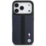 BMW M Perforated Stripe Logo MagSafe Navy Blue iPhone 17 Pro Tok