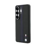 BMW M PU Leather Perforated Stripes and Metal Logo Magnetic Blue Samsung Galaxy S26 Ultra Tok