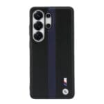 BMW M PU Leather Perforated Stripes and Metal Logo Magnetic Blue Samsung Galaxy S26 Ultra Tok