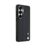 BMW M PU Leather Perforated Stripes and Metal Logo Magnetic Blue Samsung Galaxy S26 Ultra Tok