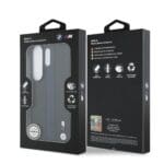 BMW M PU Leather Perforated Stripes and Metal Logo Magnetic Blue Samsung Galaxy S26 Ultra Tok