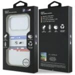 BMW M Silicon Horizontal Line MagSafe White iPhone 17 Pro Tok