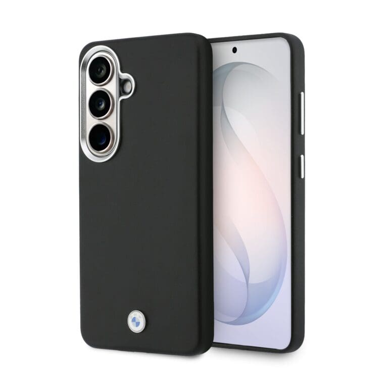 BMW Signature PU Leather Metal Logo Magnetic Black Samsung Galaxy S26 Tok