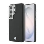 BMW Signature PU Leather Metal Logo Magnetic Black Samsung Galaxy S26 Ultra Tok