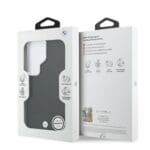 BMW Signature PU Leather Metal Logo Magnetic Black Samsung Galaxy S26 Ultra Tok