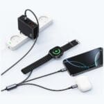 Cable Usams Huan Series SJ754 72W USB-C to USB-C + USB-C + wireless charger watch tarnish