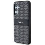 DKNY DKHCMPRTHSLK S926 Black Hardcase Leather Mono Stripe & Metal Logo Samsung Galaxy S24 Plus Tok