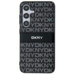 DKNY DKHCMPRTHSLK S926 Black Hardcase Leather Mono Stripe & Metal Logo Samsung Galaxy S24 Plus Tok