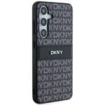 DKNY DKHCMPRTHSLK S926 Black Hardcase Leather Mono Stripe & Metal Logo Samsung Galaxy S24 Plus Tok