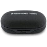 Earphone TWS Karl Lagerfeld Saffiano Logo ENC Black