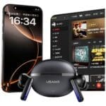 Earphones Bluetooth Usams Echo E02 TWS ANC+ENC wireless Black