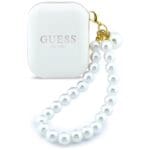 Earphones TWS Guess Pearl Strap White