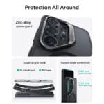 ESR Classic Hybrid Kickstand MagSafe Frosted Black Samsung Galaxy S26 Ultra Tok