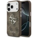 Guess 4G Big 4G Classic Logo Brown Silver iPhone 17 Pro Tok