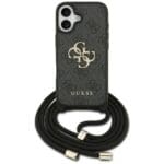 Guess 4G Big Logo Cord Stap Crossbody Black iPhone 17 Tok