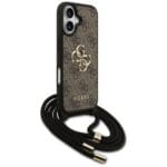 Guess 4G Big Logo Cord Stap Crossbody Brown iPhone 17 Tok