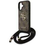 Guess 4G Big Logo Cord Stap Crossbody Brown iPhone 17 Tok