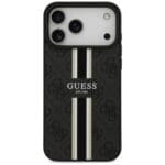 Guess 4G Printed Stripes MagSafe Black iPhone 17 Pro Max Tok