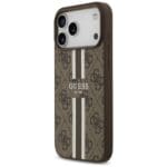 Guess 4G Printed Stripes MagSafe Brown iPhone 17 Pro Max Tok
