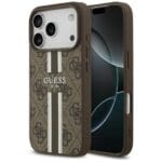 Guess 4G Printed Stripes MagSafe Brown iPhone 17 Pro Tok