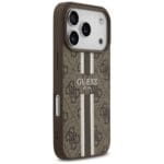 Guess 4G Printed Stripes MagSafe Brown iPhone 17 Pro Tok